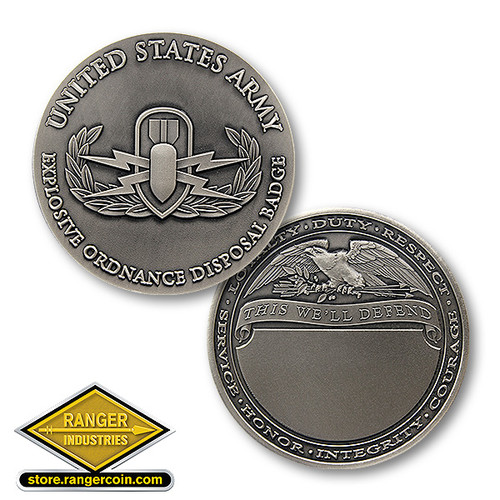 Explosive Ordnance Disposal Badge Challenge Coin
