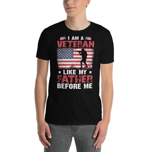 Veteran Like My Father Before Me Short-Sleeve Unisex T-Shirt