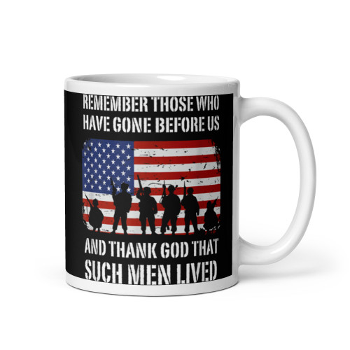 Thank God That Suck Men Lived White glossy mug