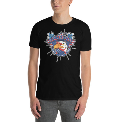 America Land of the Free (Eagle) Short-Sleeve Unisex T-Shirt