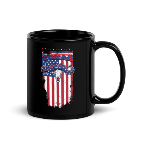 Texas (USA) Black Glossy Mug