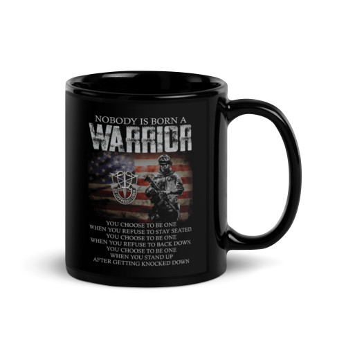 Warrior (Special Forces) Black Glossy Mug
