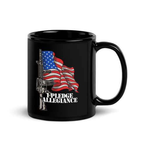 I Pledge Allegiance Black Glossy Mug