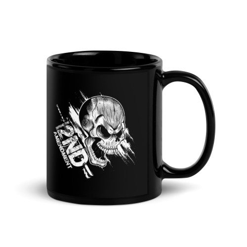 Defend the 2ND Black Glossy Mug (Option 3)