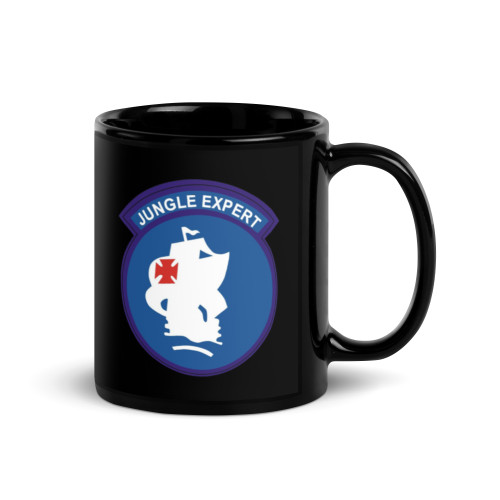 Jungle Expert Black Glossy Mug