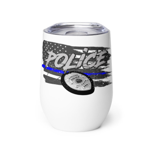 Police Badge Wine tumbler