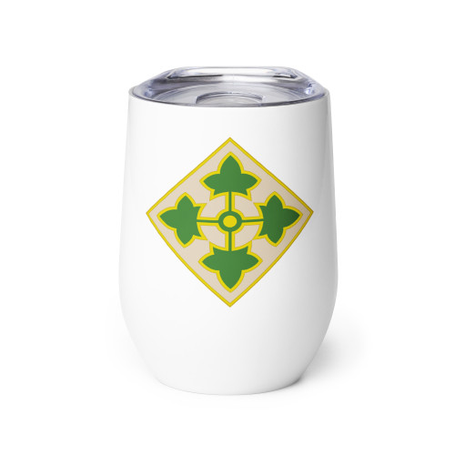4th Infantry Wine tumbler