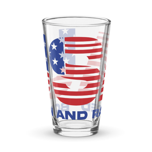 USA Born and Raised pint glass