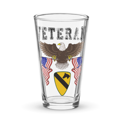 1st Cavalry Veteran pint glass