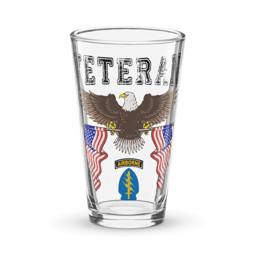 Special Forces Veteran pint glass