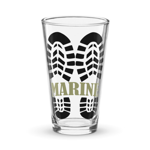 Marine Boots pint glass