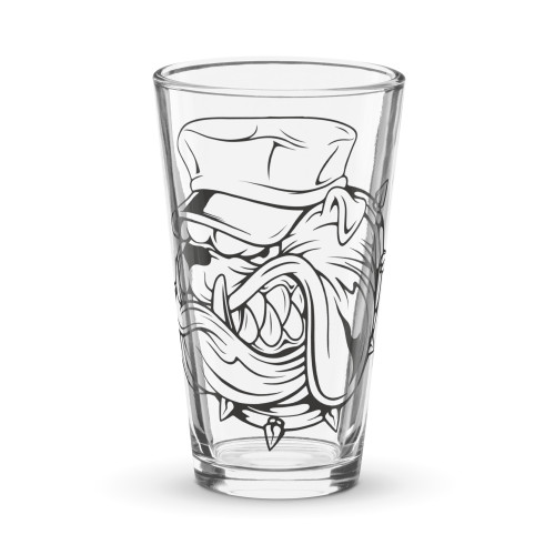Devil Dog pint glass