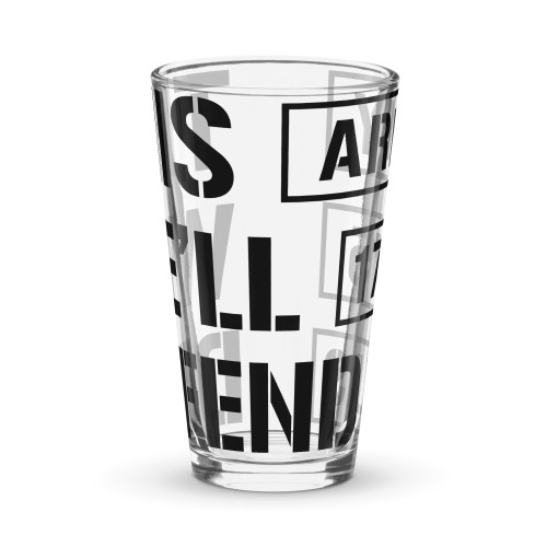 This We'll Defund pint glass