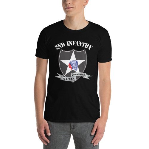 2nd Infantry Veteran (Indianhead) Short-Sleeve Unisex T-Shirt