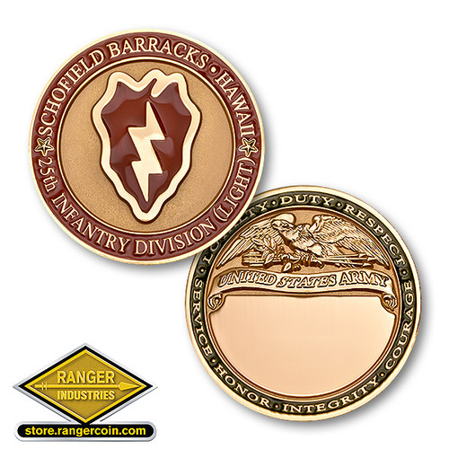 25th Infantry (Tropic Lightning) Challenge Coin