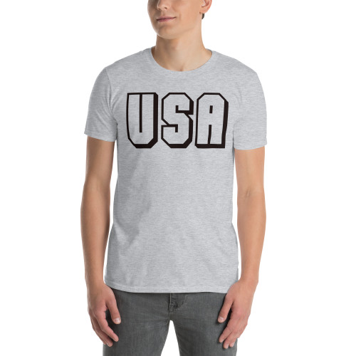 USA Text Short-Sleeve Unisex T-Shirt