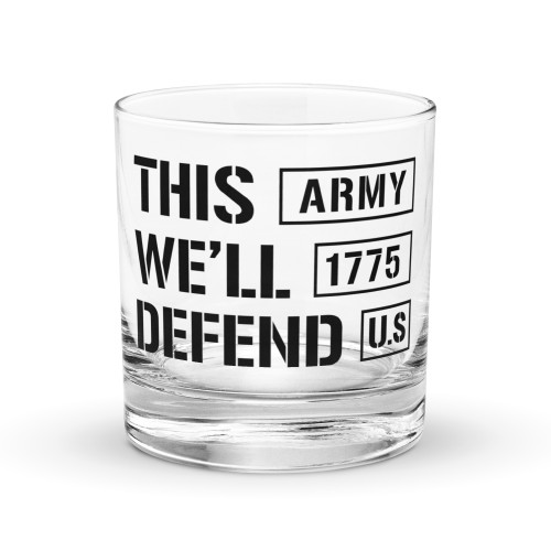 This We'll Defend Rocks glass