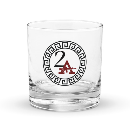 2A (Second Amendment) Rocks glass