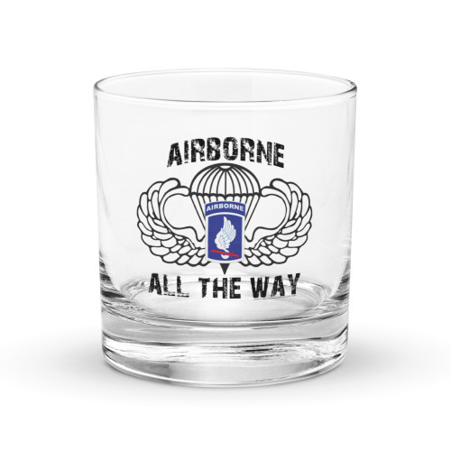173rd Airborne All the Way Rocks glass