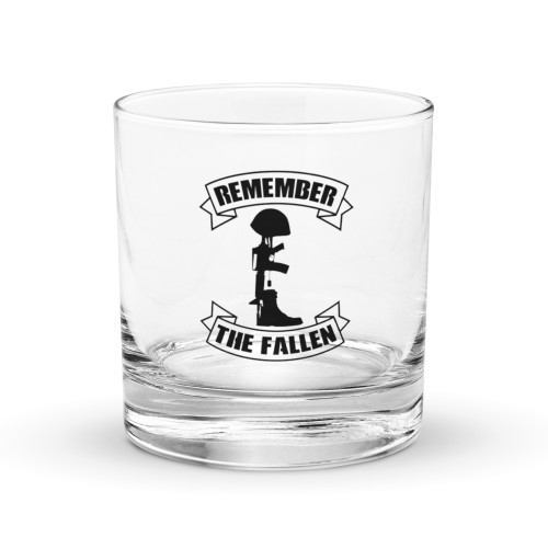 Remember the Fallen Rocks glass