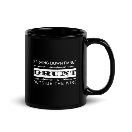 Grunt (Outside the Wire) Black Glossy Mug