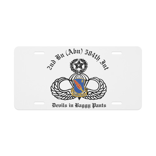 2-504 PIR Vanity license plate