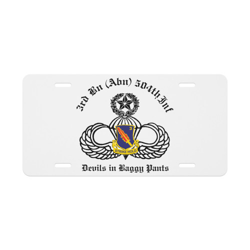 3-504 PIR Vanity license plate