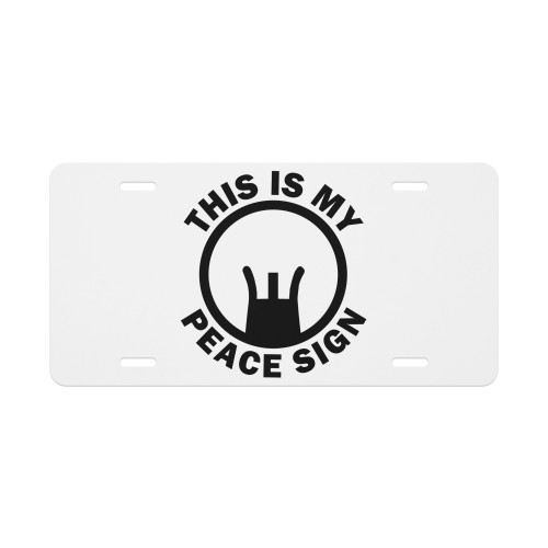 This is My Peace Sign Vanity license plate