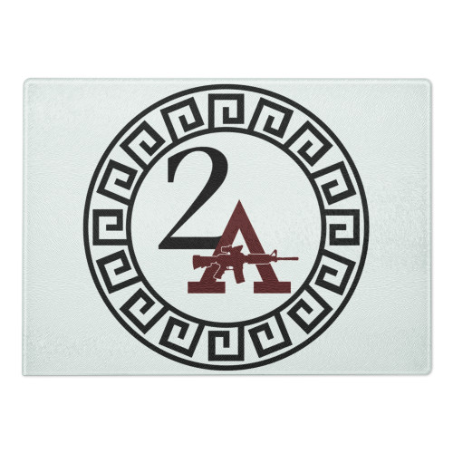 2A (Second Amendment) Glass cutting board