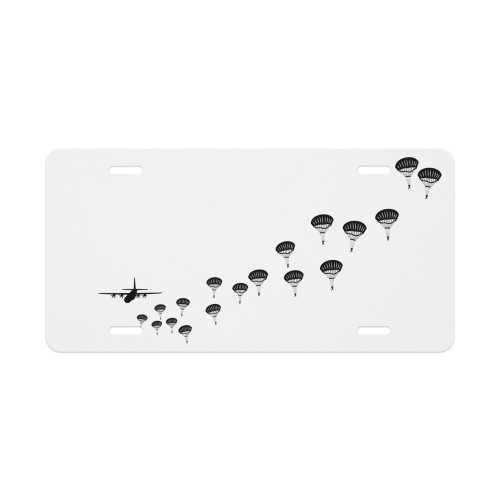 Paratroopers Vanity license plate Paratroopers Vanity license plate