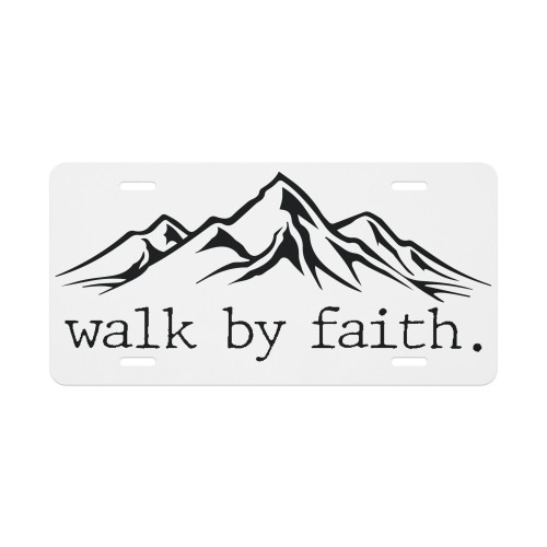 Walk By Faith Vanity license plate Walk By Faith Vanity license plate