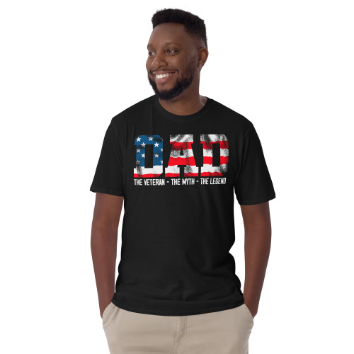 DAD (Veteran, Myth, Legend) Short-Sleeve Unisex T-Shirt
