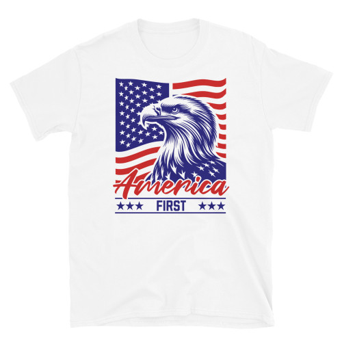 America First (Bald Eagle) Short-Sleeve Unisex T-Shirt