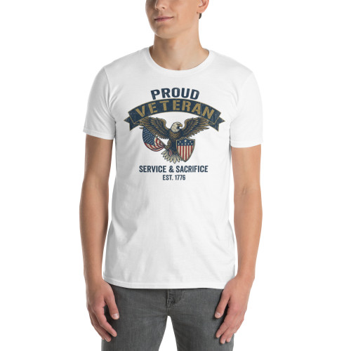 Proud Veteran (Service and Sacrifice EST 1776) Short-Sleeve Unisex T-Shirt