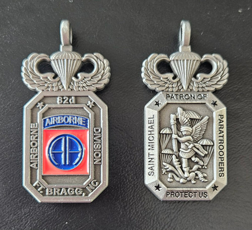 Saint Michael Patron of Paratroopers Medal- 82ND AIRBORNE DIVISION with Wings