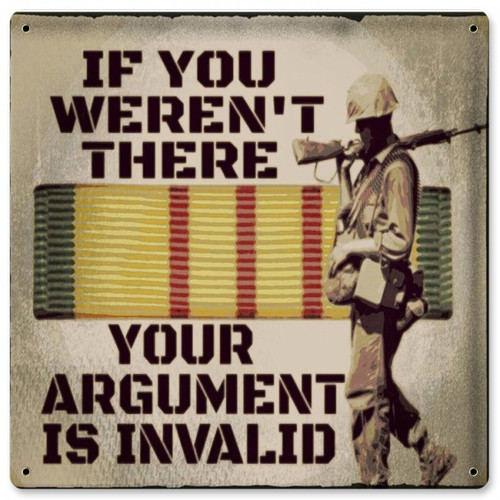 Your Argument is Invalid Metal Wall Sign (12X12)