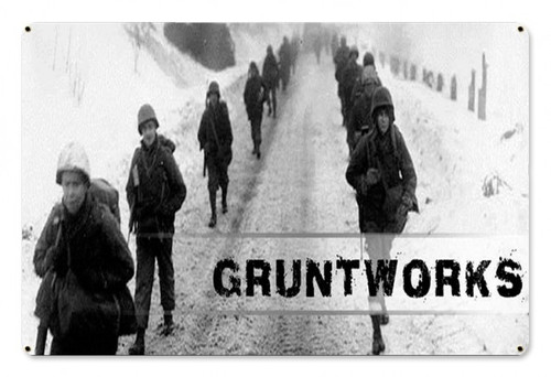 Gruntworks March Metal Wall Sign (18X12)