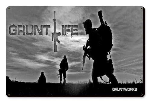 Gruntlife Metal Wall Sign (18X12)