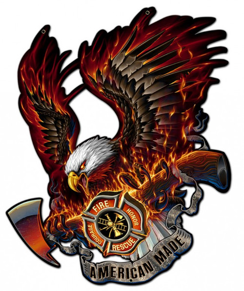 EAGLE AMERICAN MADE Metal Wall Sign (15X16)