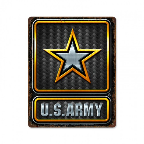 ARMY LOGO  Metal Wall Sign (12X15)