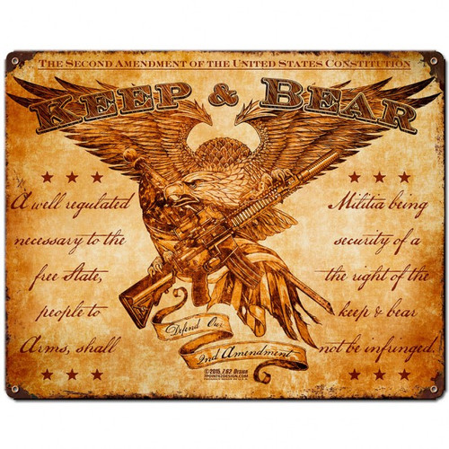 KEEP AND BEAR Metal Wall Sign (15X12)