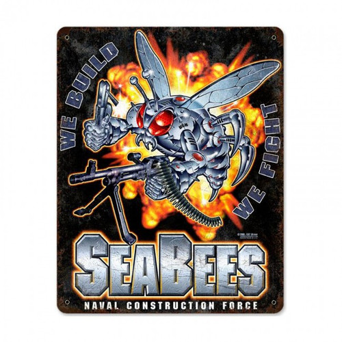 USN SUPERBEE Metal Wall Sign (12X15)