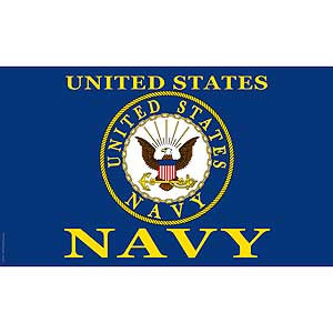 United States Navy with Seal 3X5 Flag
