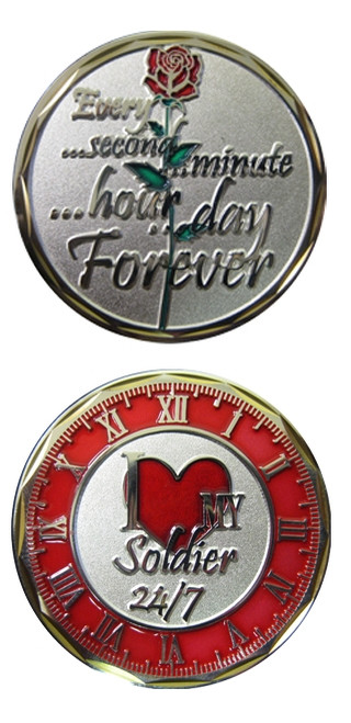I Love My Soldier 24/7 Challenge Coin