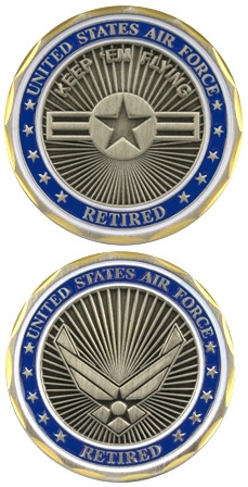 US Air Force Retired Challenge Coin