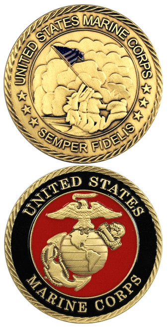 US Marines Semper Fidelis Challenge Coin