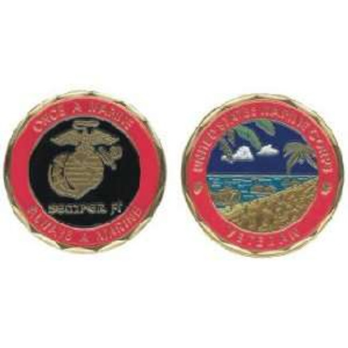 U.S. Marines Corps Theme Semper Fidelis Challenge Coin - Meach's ...