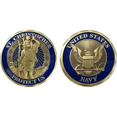 US Navy St. Christopher Challenge Coin