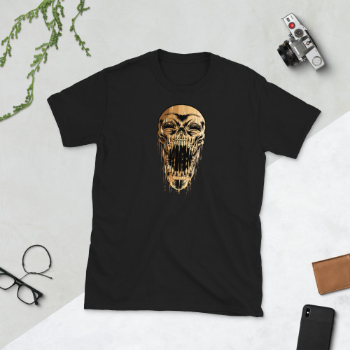 Skull Melt Short-Sleeve Unisex T-Shirt