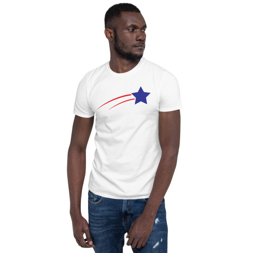 Patriotic Shooting Star Short-Sleeve Unisex T-Shirt